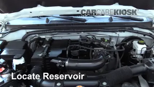 2013 Nissan Frontier SV 2.5L 4 Cyl. Extended Cab Pickup Líquido limpiaparabrisas Agregar líquido